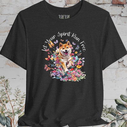 Shiba Inu #1 'Let your spirit run free' T shirt