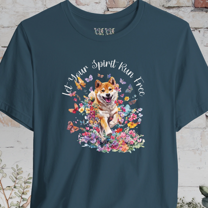 Shiba Inu #1 'Let your spirit run free' T shirt