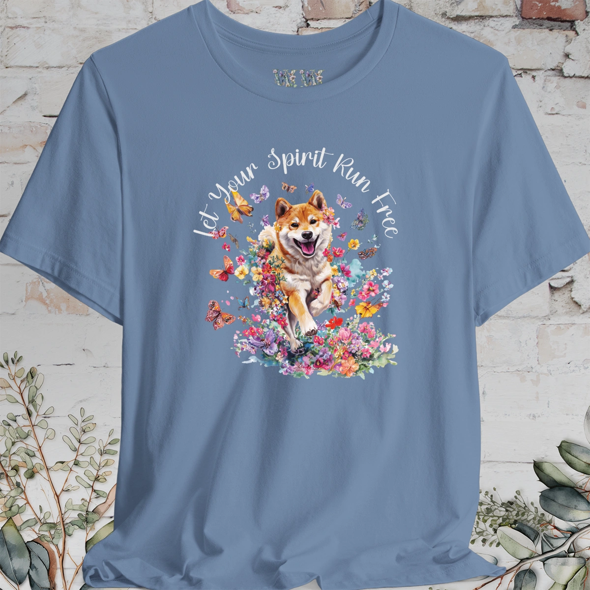 Shiba Inu #1 'Let your spirit run free' T shirt