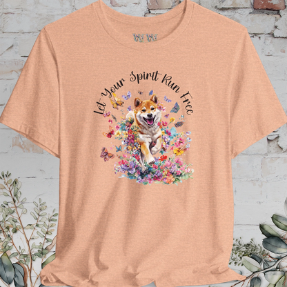 Shiba Inu #1 'Let your spirit run free' T shirt