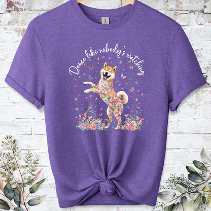 Shiba Inu #2 "Dance like nobody's watching" unisex T shirt