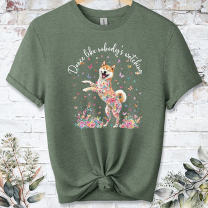 Shiba Inu #2 "Dance like nobody's watching" unisex T shirt