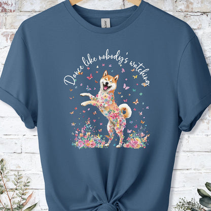 Shiba Inu #2 "Dance like nobody's watching" unisex T shirt