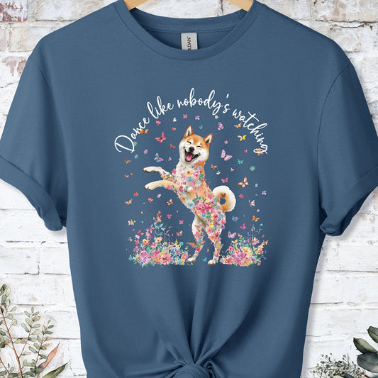 Shiba Inu #2 "Dance like nobody's watching" unisex T shirt