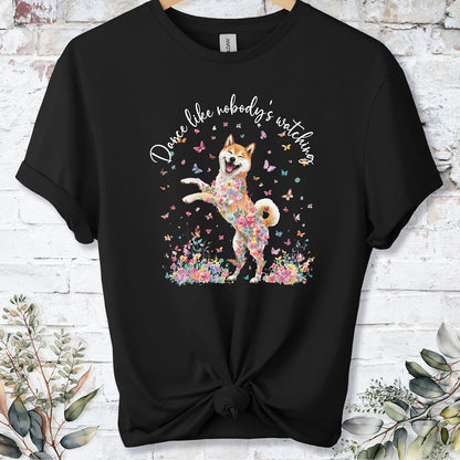 Shiba Inu #2 "Dance like nobody's watching" unisex T shirt