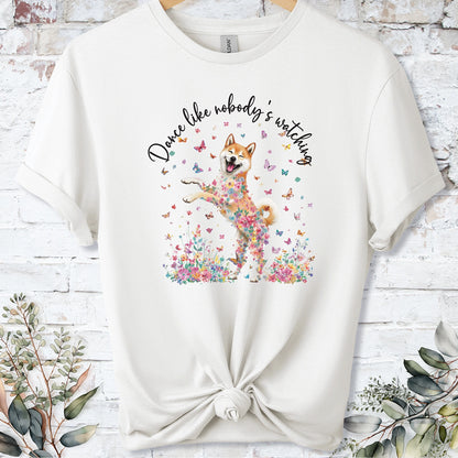 Shiba Inu #2 "Dance like nobody's watching" unisex T shirt