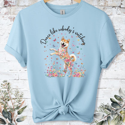 Shiba Inu #2 "Dance like nobody's watching" unisex T shirt