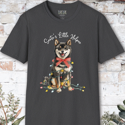 Shiba Inu #2 Santa's little helper, unisex T shirt