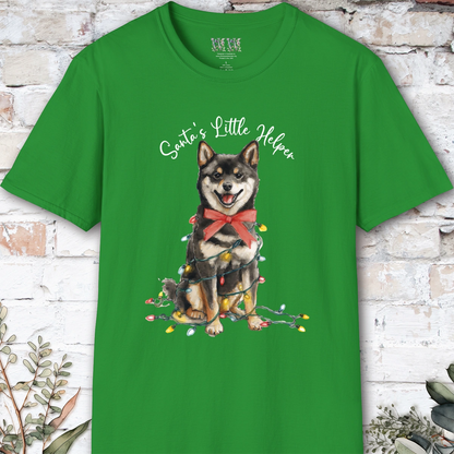 Shiba Inu #2 Santa's little helper, unisex T shirt