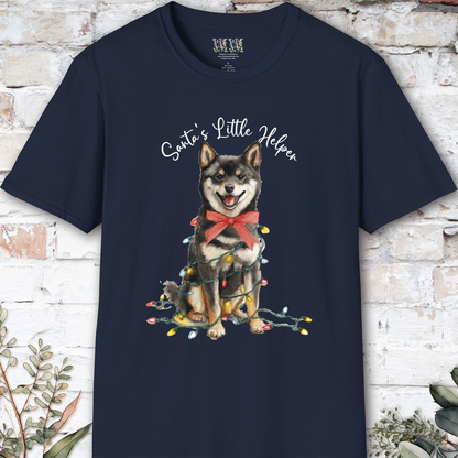 Shiba Inu #2 Santa's little helper, unisex T shirt