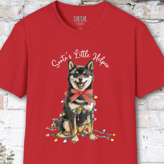 Shiba Inu #2 Santa's little helper, unisex T shirt