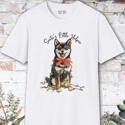 Shiba Inu #2 Santa's little helper, unisex T shirt