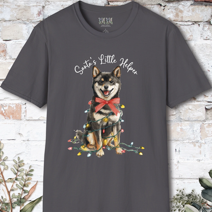 Shiba Inu #2 Santa's little helper, unisex T shirt