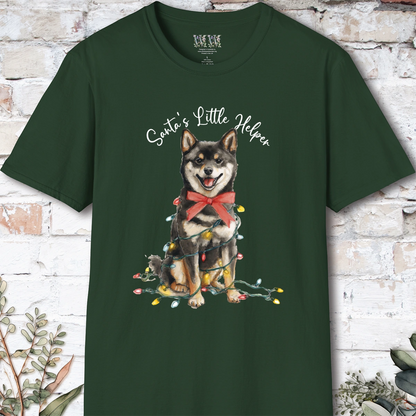 Shiba Inu #2 Santa's little helper, unisex T shirt