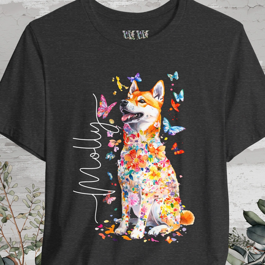 Shiba Inu #2 Floral Personalized T shirt