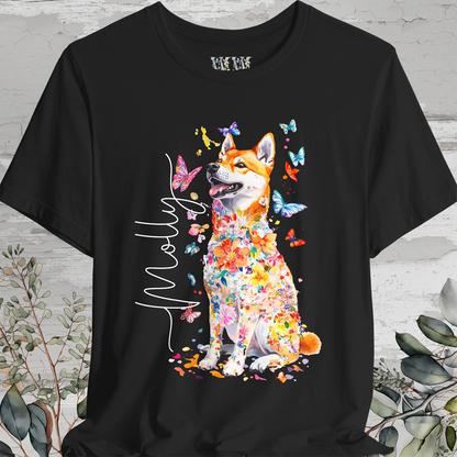 Shiba Inu #2 Floral Personalized T shirt