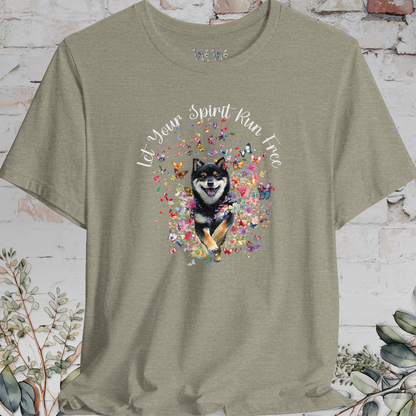 Shiba Inu #2 'Let your spirit run free' T shirt