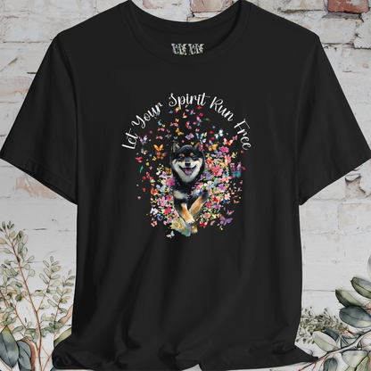 Shiba Inu #2 'Let your spirit run free' T shirt