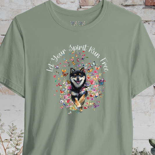 Shiba Inu #2 'Let your spirit run free' T shirt