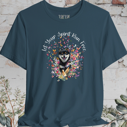 Shiba Inu #2 'Let your spirit run free' T shirt