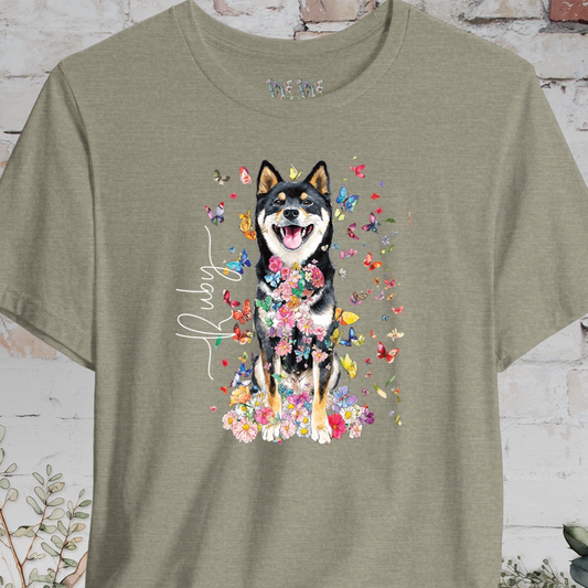 Shiba Inu #3 Floral Personalized T shirt