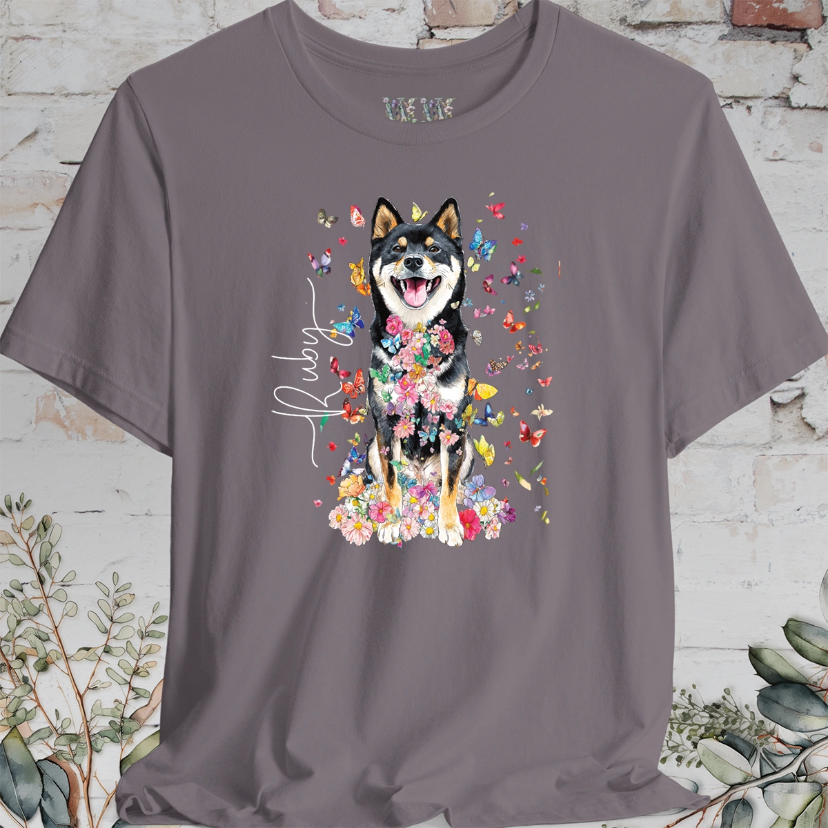 Shiba Inu #3 Floral Personalized T shirt