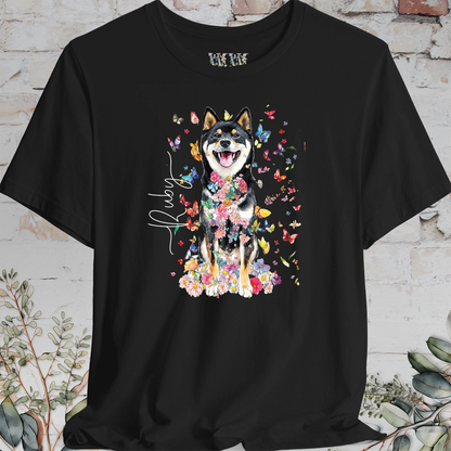 Shiba Inu #3 Floral Personalized T shirt