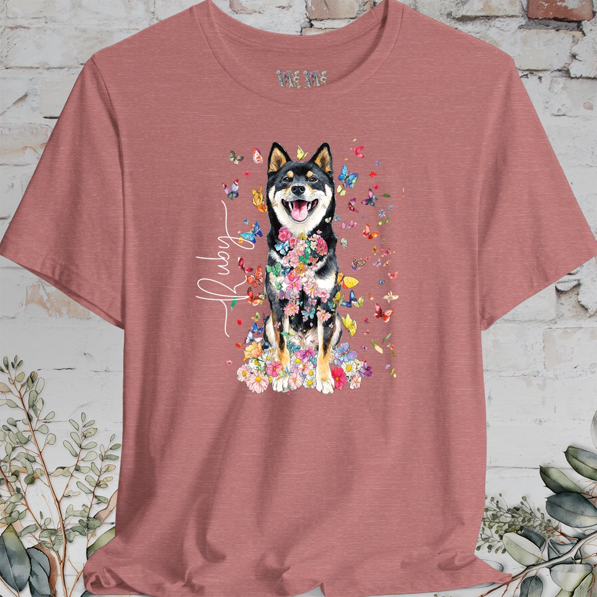Shiba Inu #3 Floral Personalized T shirt
