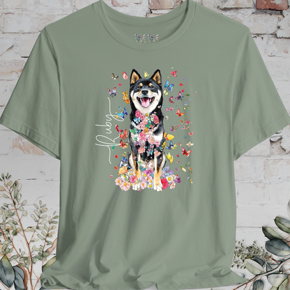 Shiba Inu #3 Floral Personalized T shirt