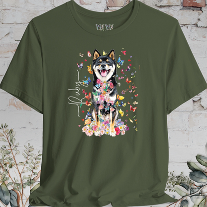 Shiba Inu #3 Floral Personalized T shirt