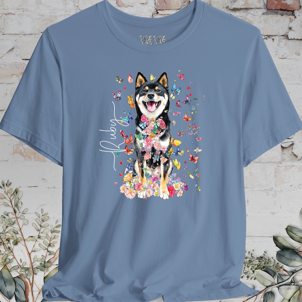 Shiba Inu #3 Floral Personalized T shirt