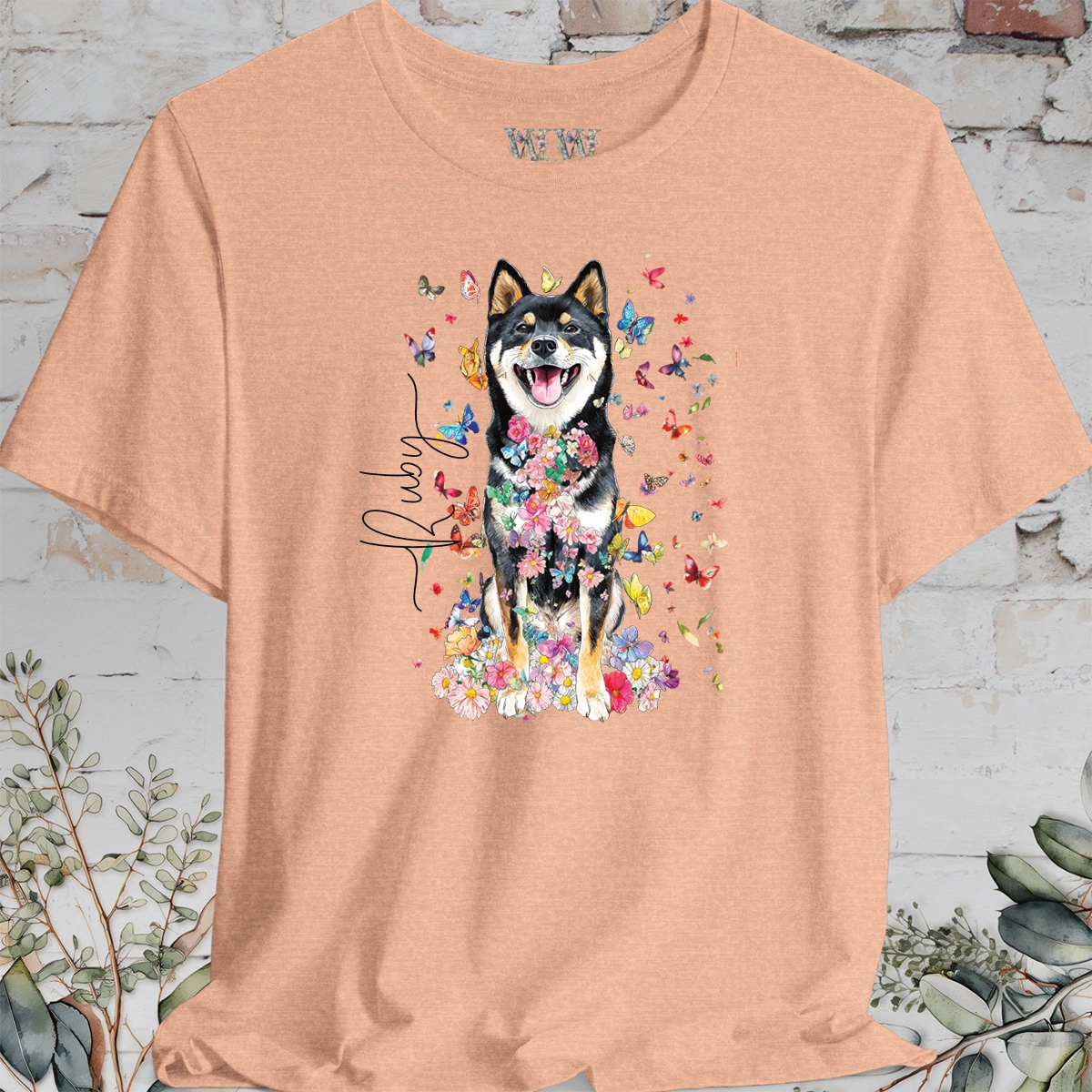 Shiba Inu #3 Floral Personalized T shirt