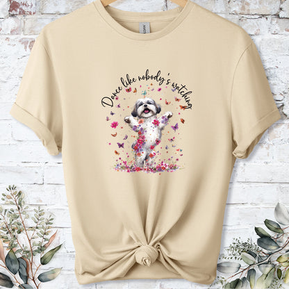 Shih Tzu #1 "Dance like nobody's watching" unisex T shirt