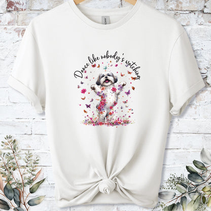 Shih Tzu #1 "Dance like nobody's watching" unisex T shirt