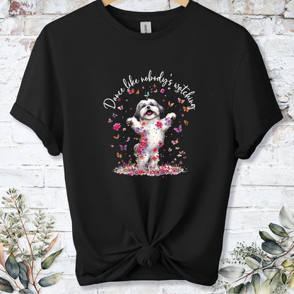 Shih Tzu #1 "Dance like nobody's watching" unisex T shirt