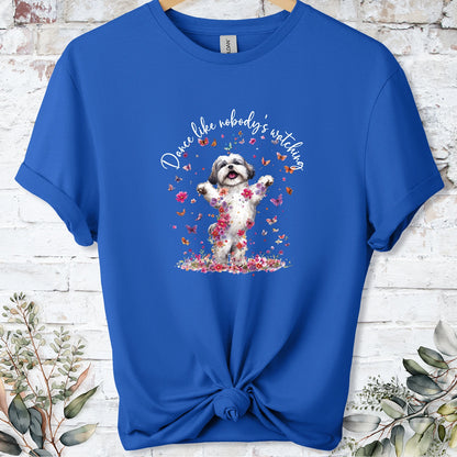 Shih Tzu #1 "Dance like nobody's watching" unisex T shirt