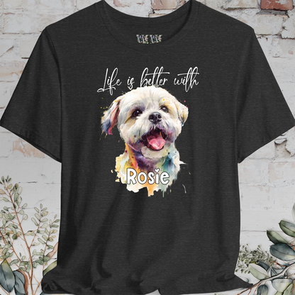 Shih Tzu #1 'Life is better with'  Personalized T shirt