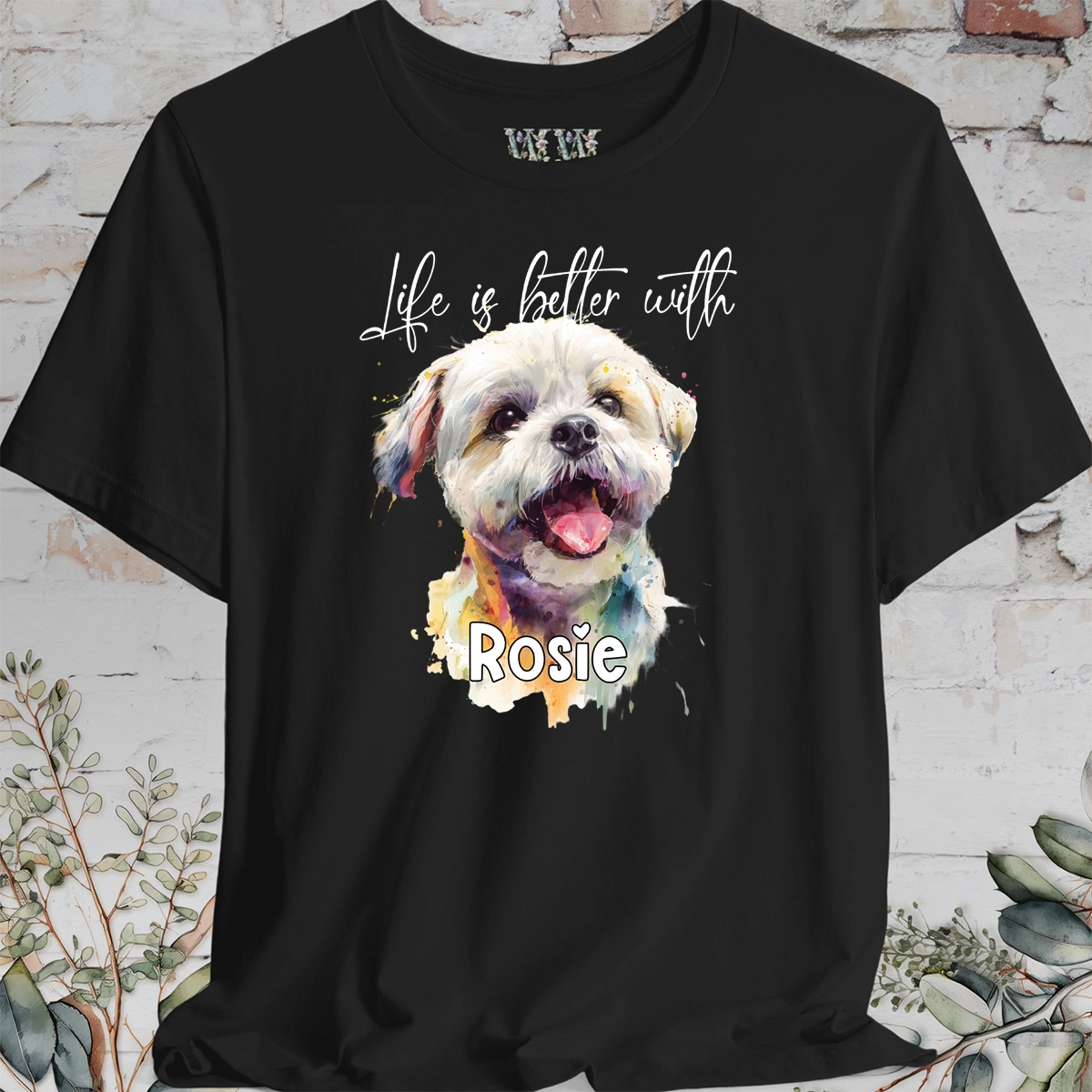 Shih Tzu #1 'Life is better with'  Personalized T shirt