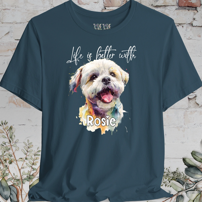 Shih Tzu #1 'Life is better with'  Personalized T shirt