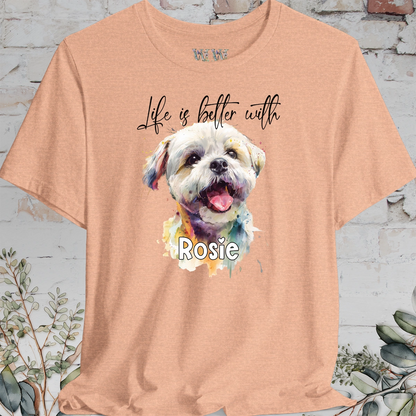 Shih Tzu #1 'Life is better with'  Personalized T shirt