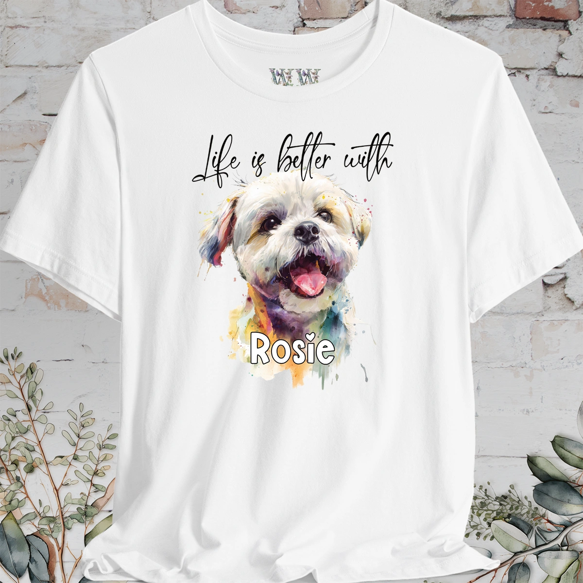 Shih Tzu #1 'Life is better with'  Personalized T shirt