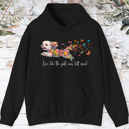Shih Tzu #1 Live like the gate was left open, Unisex Hooded Sweatshirt