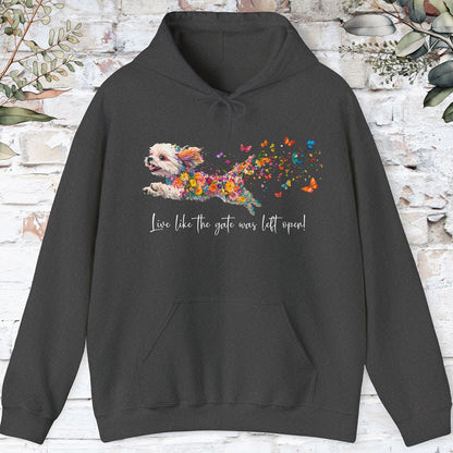 Shih Tzu #1 Live like the gate was left open, Unisex Hooded Sweatshirt