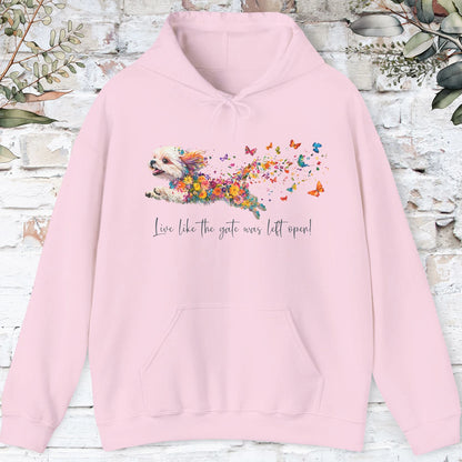 Shih Tzu #1 Live like the gate was left open, Unisex Hooded Sweatshirt