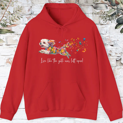 Shih Tzu #1 Live like the gate was left open, Unisex Hooded Sweatshirt