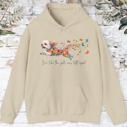 Shih Tzu #1 Live like the gate was left open, Unisex Hooded Sweatshirt