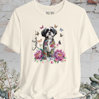 Shih Tzu #3 Peony Butterfly T shirt