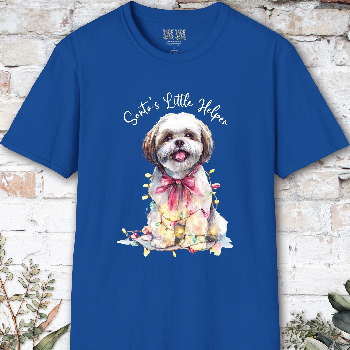 Shih Tzu #1 Santa's little helper. unisex T shirt