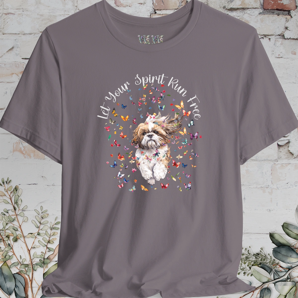 Shih Tzu #1 'Let your spirit run free' T shirt
