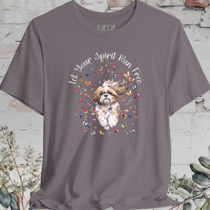 Shih Tzu #1 'Let your spirit run free' T shirt